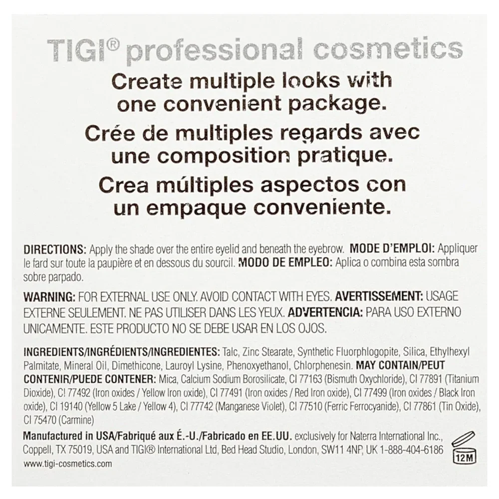 TIGI Purple Gold Cream Posh Eyeshadow High Density Quad